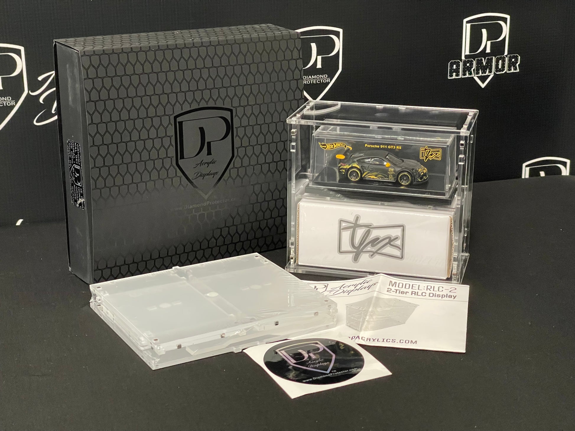 Hot Wheels Boxed RLC 2-Tier Acrylic Display 2 Pack (RLC-2) - Premium from Diamond Protector - Shop now at Diamond Protector