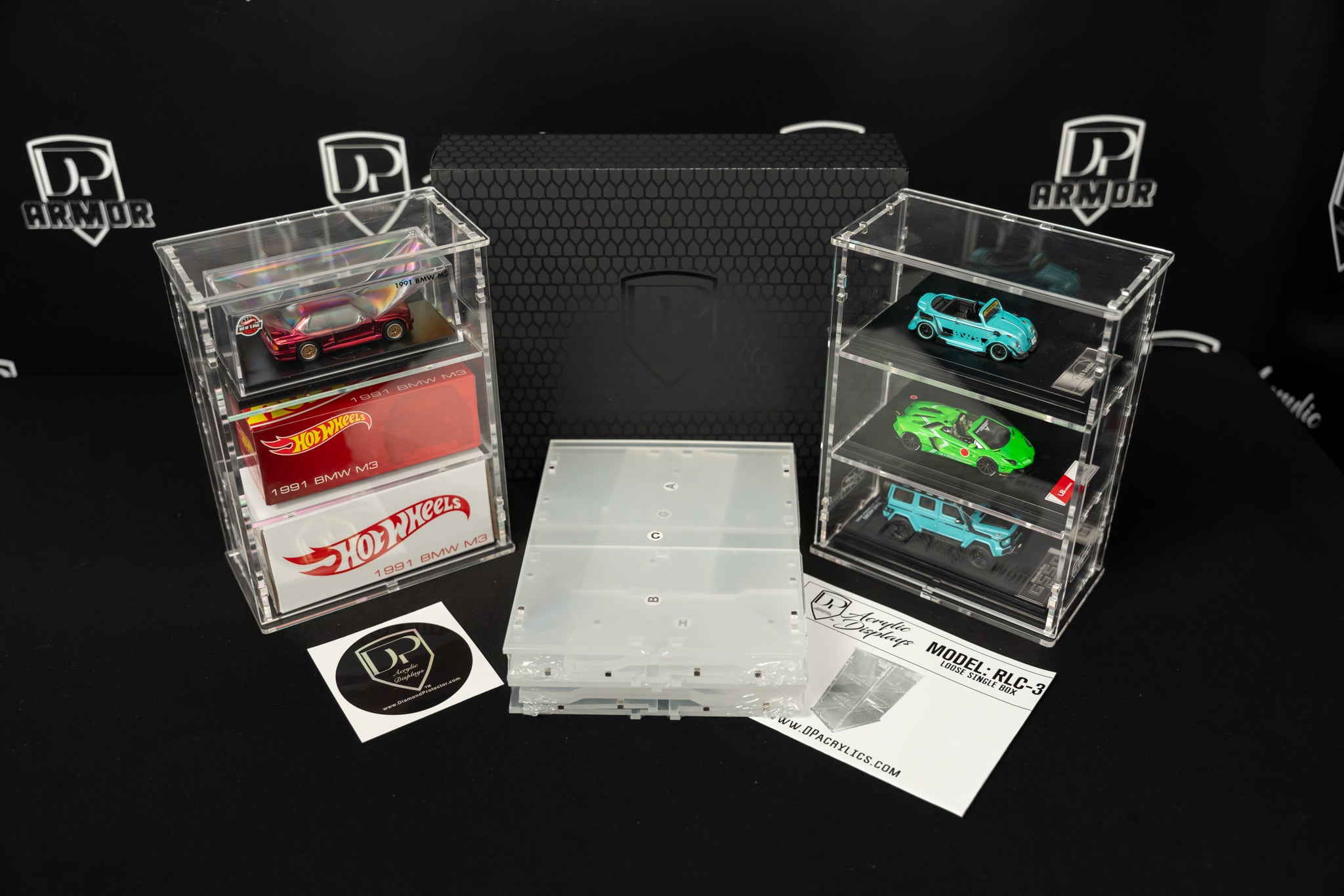 hot wheels display case for carded cars Hot Wheels Boxed RLC 3-Tier Acrylic Display 2 Pack (RLC-3)
