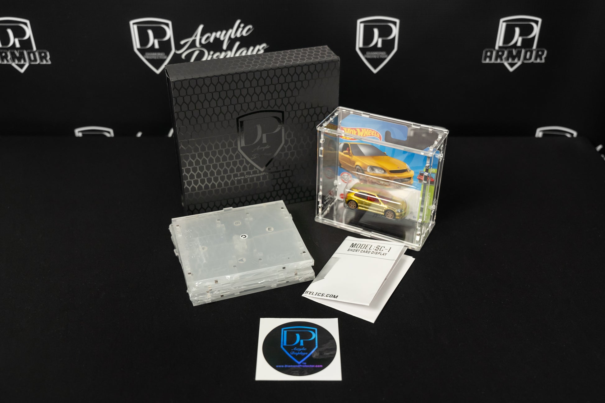 Hot Wheels Short Card Acrylic Display 2 Pack (SC-1) - Premium from Diamond Protector - Shop now at Diamond Protector