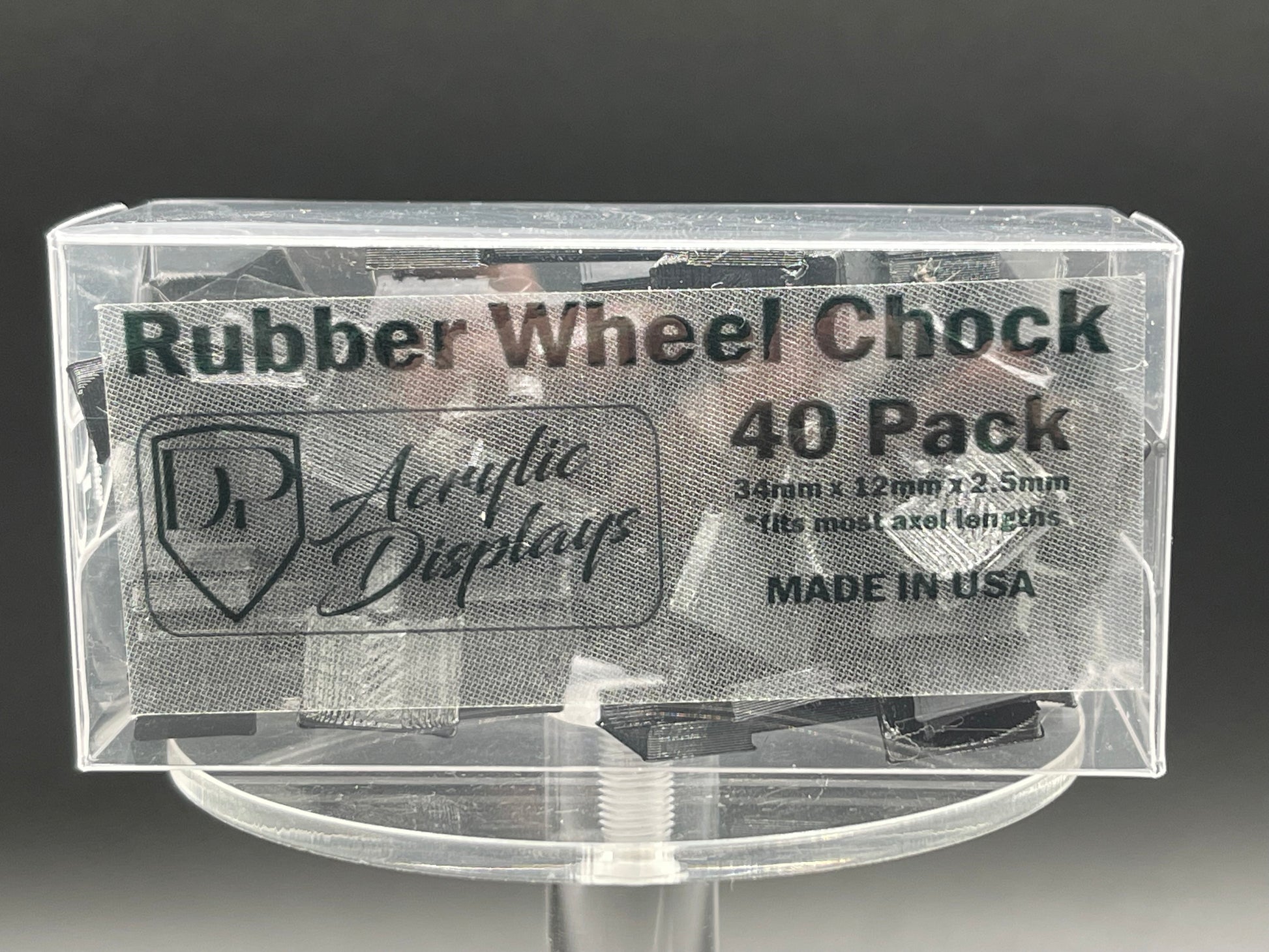 Diamond Protector Black Rubber Wheel Chocks - 40 Pack - Premium  from Diamond Protector - Shop now at Diamond Protector