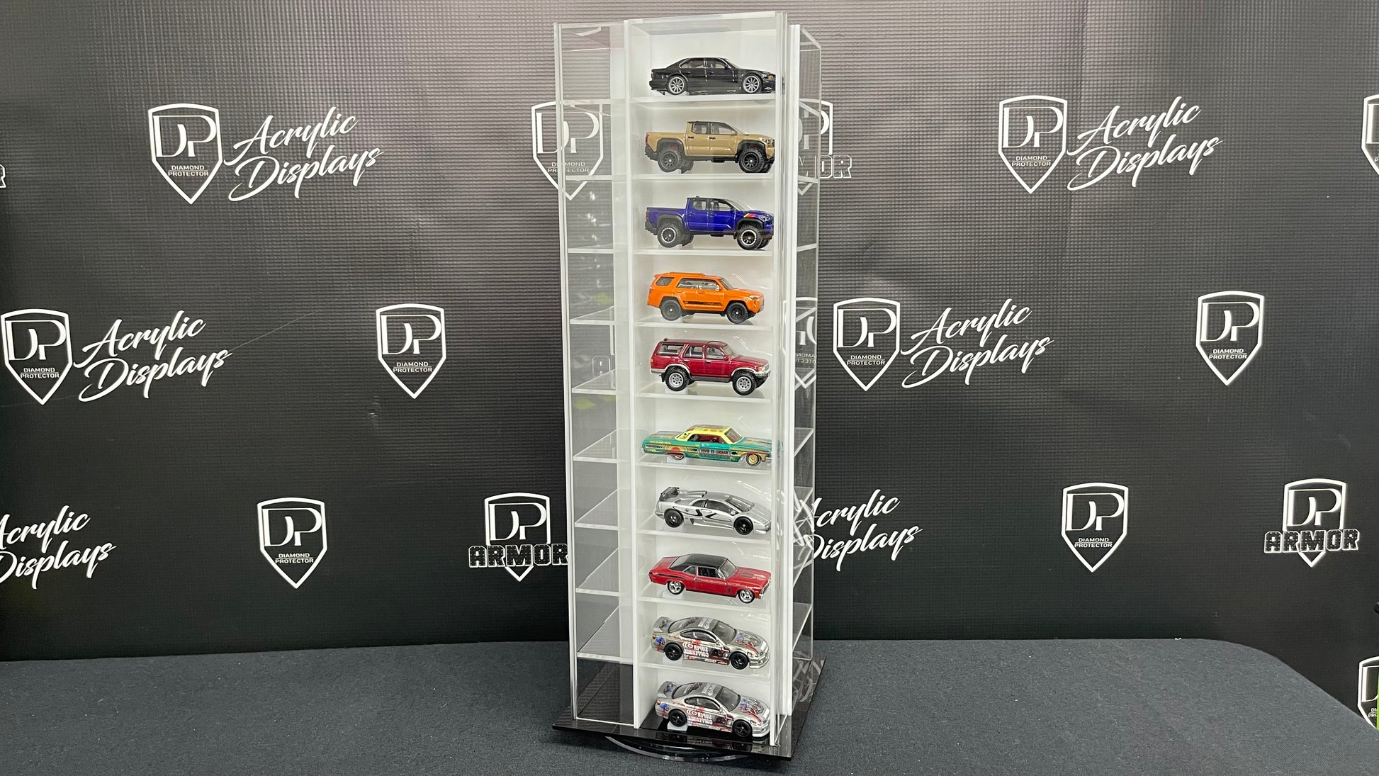40-Car Spinning Acrylic Display - Premium  from Diamond Protector - Shop now at Diamond Protector