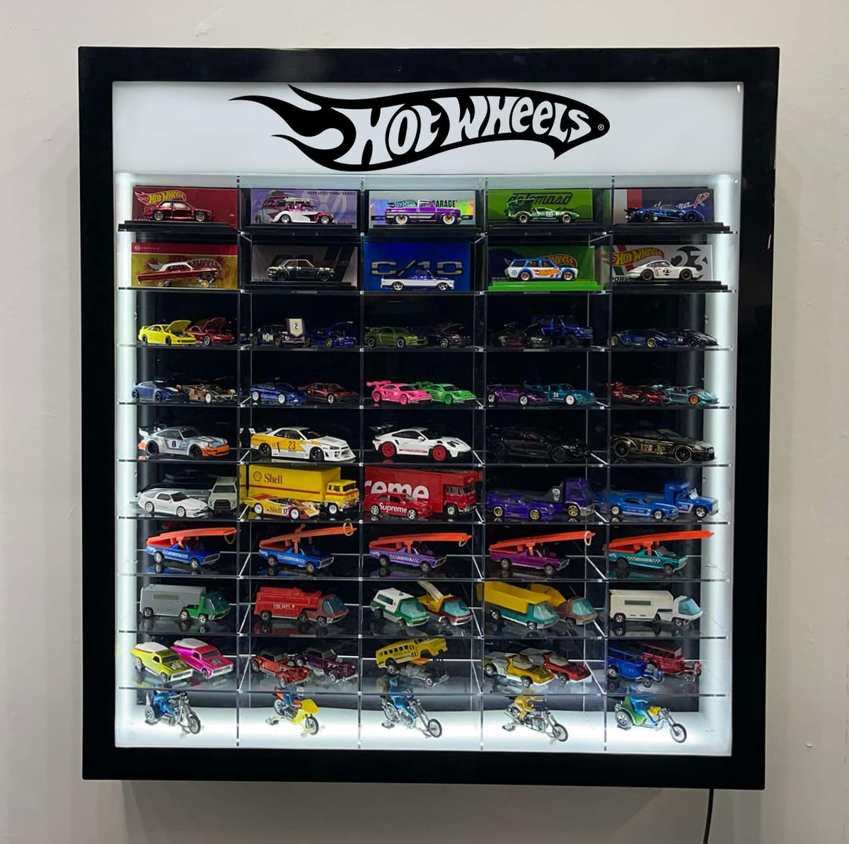 50 Car LED Wall Mount Display -  Shop now at Diamond Protector