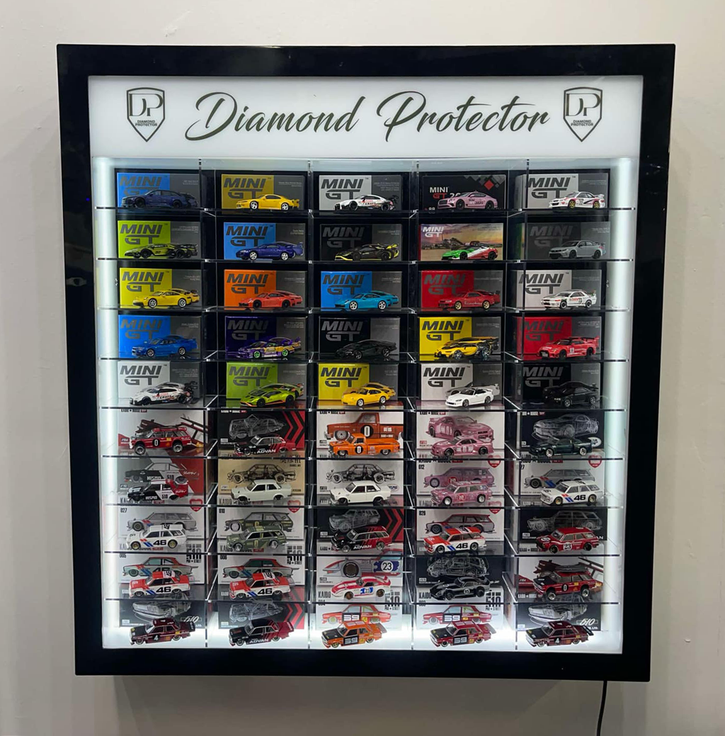 50 Car LED Wall Mount Display - Premium  from Diamond Protector - Shop now at Diamond Protector