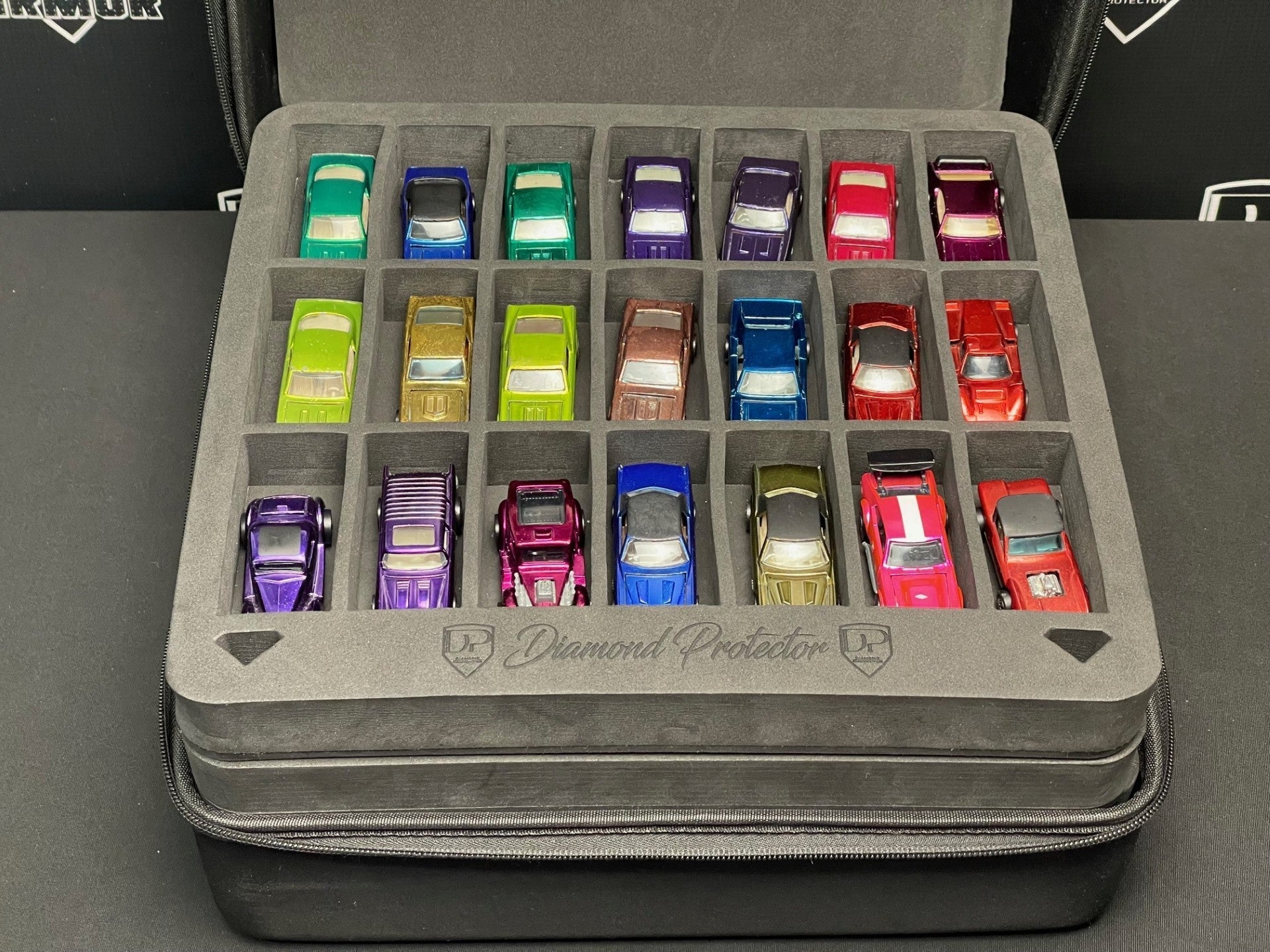 84 Car Carry Case - 4 (21 Car) Foam Trays - Premium  from Diamond Protector - Shop now at Diamond Protector