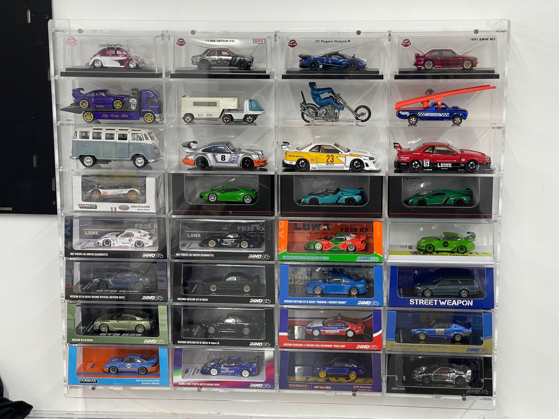 32 Slot Acrylic Wall Display (AD-32) - Premium  from Diamond Protector - Shop now at Diamond Protector