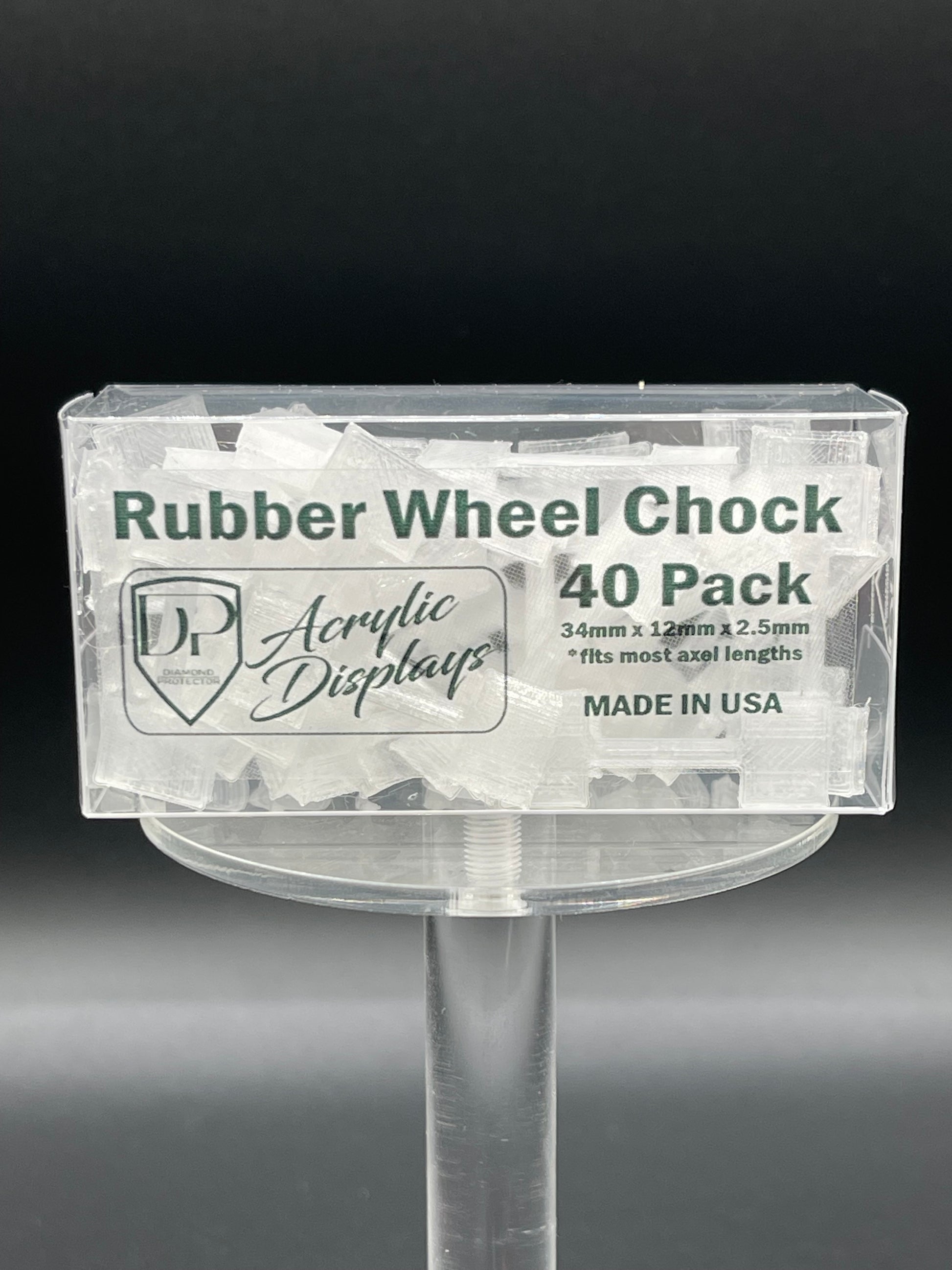 Diamond Protector Clear Rubber Wheel Chocks - 40 Pack - Premium  from Diamond Protector - Shop now at Diamond Protector