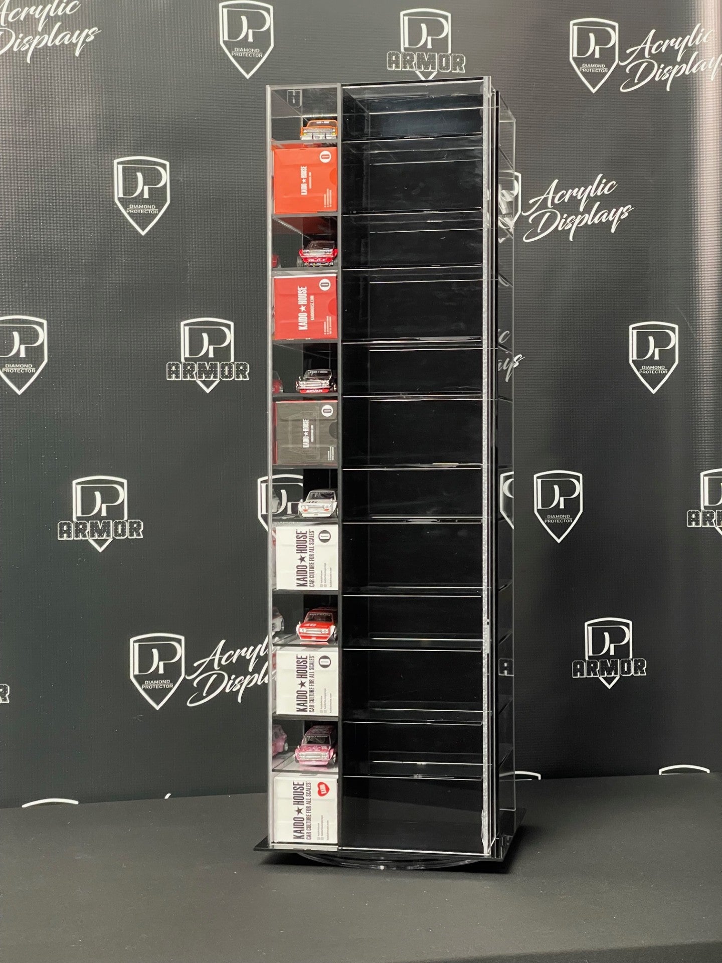 Kaido House/Mini GT Spinning Acrylic Display - Premium  from Diamond Protector - Shop now at Diamond Protector