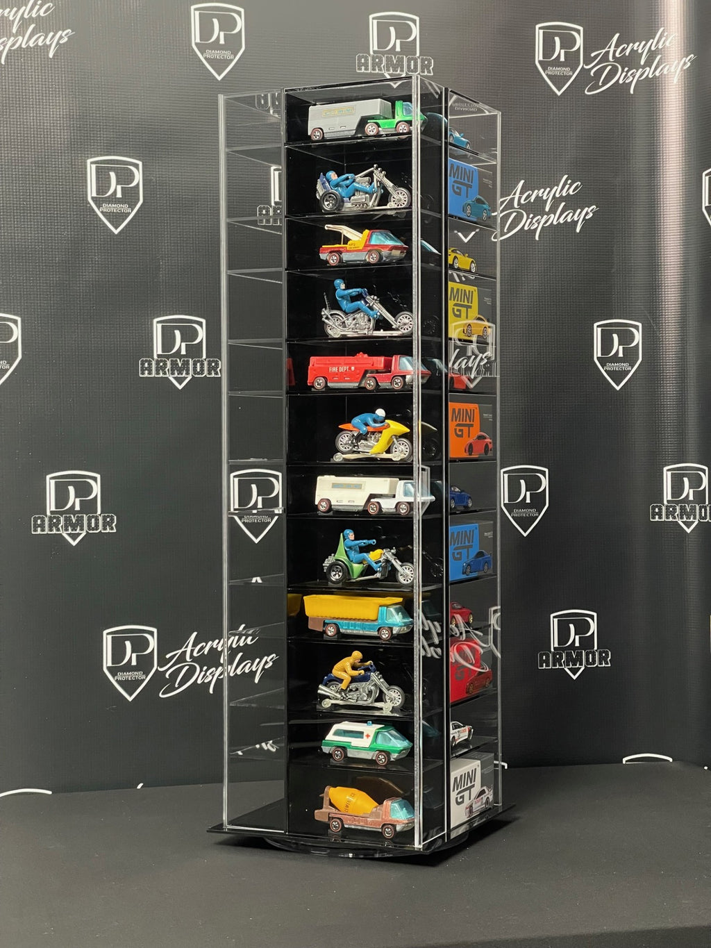 Kaido House/Mini GT Spinning Acrylic Display - Premium  from Diamond Protector - Shop now at Diamond Protector