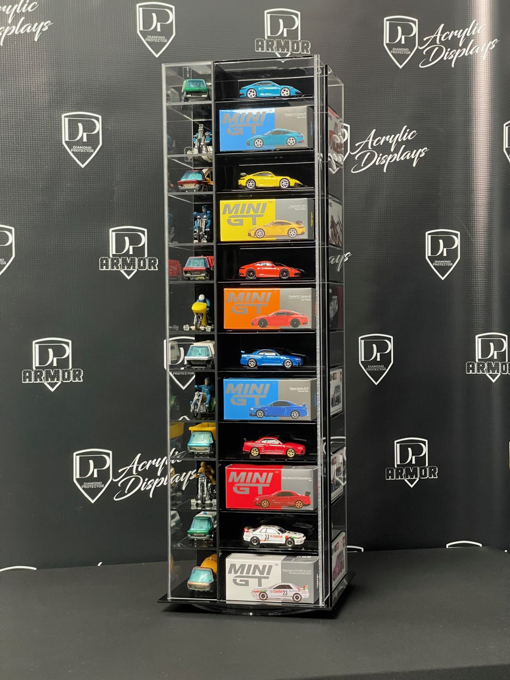 Kaido House/Mini GT Spinning Acrylic Display - Premium  from Diamond Protector - Shop now at Diamond Protector