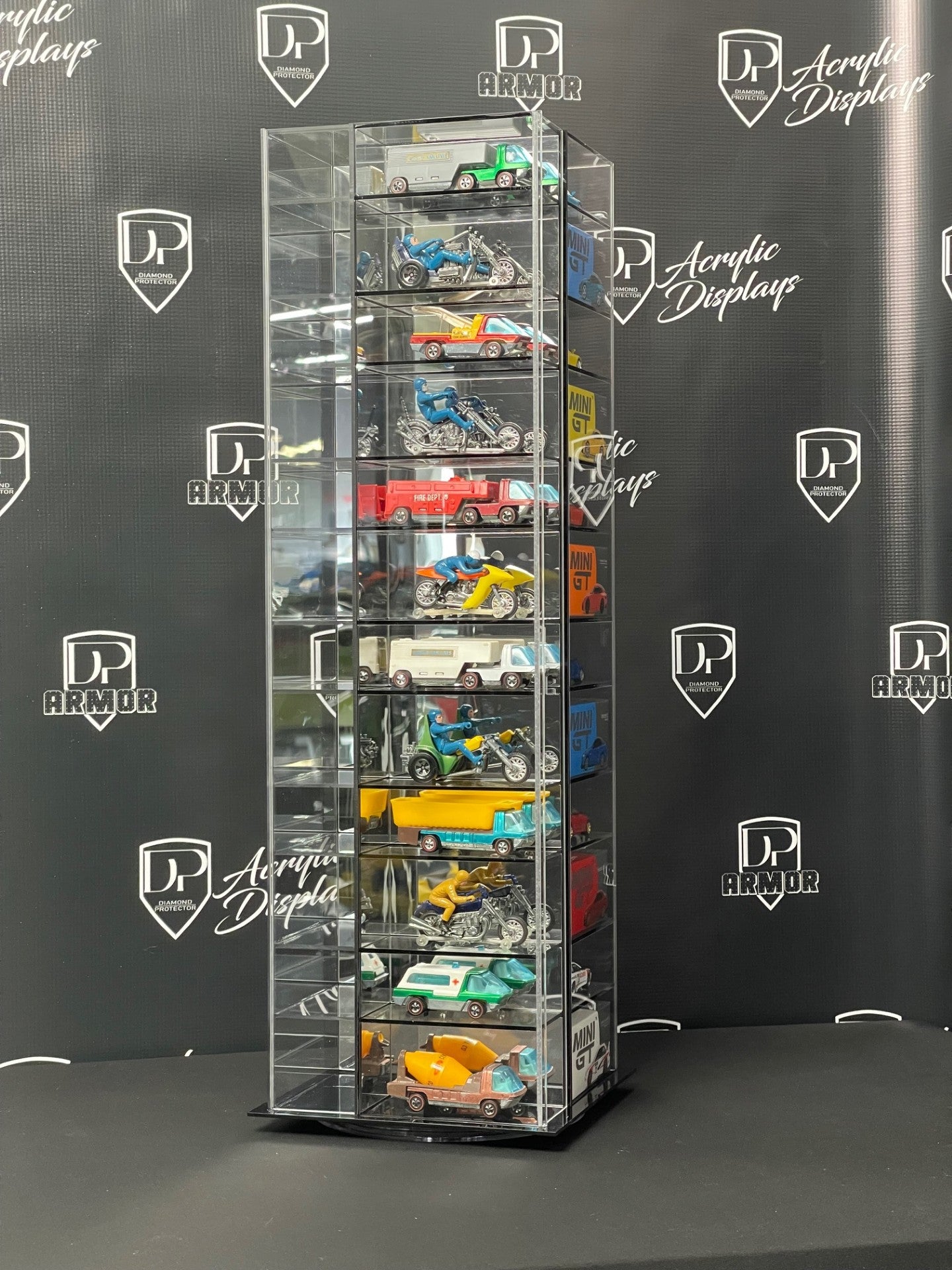 Kaido House/Mini GT Spinning Acrylic Display - Premium  from Diamond Protector - Shop now at Diamond Protector