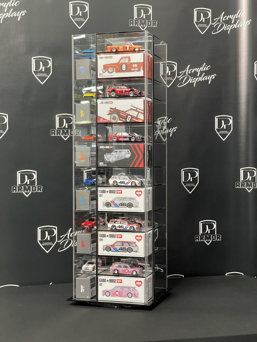 Kaido House/Mini GT Spinning Acrylic Display - Premium  from Diamond Protector - Shop now at Diamond Protector