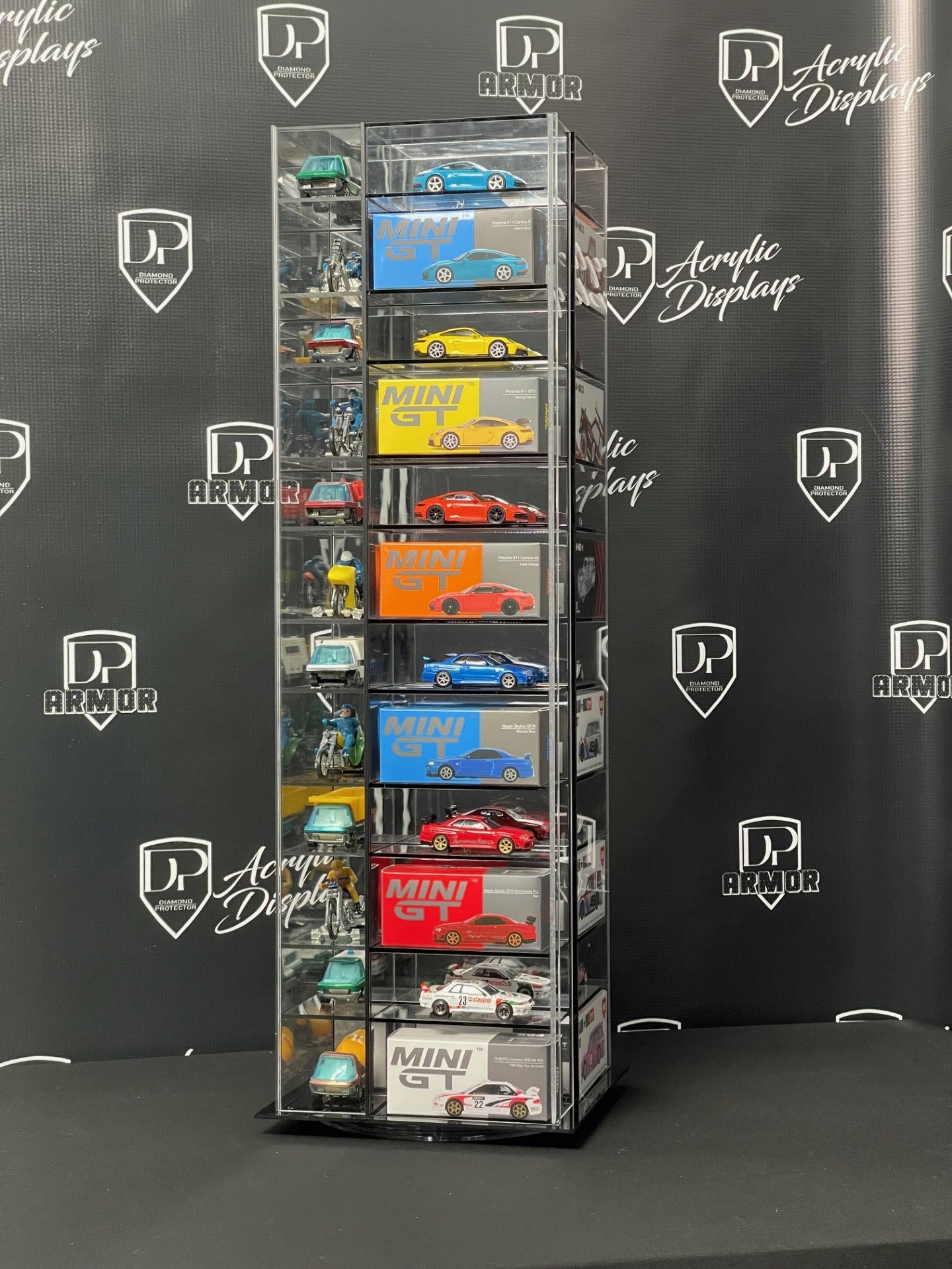 Kaido House/Mini GT Spinning Acrylic Display - Premium  from Diamond Protector - Shop now at Diamond Protector