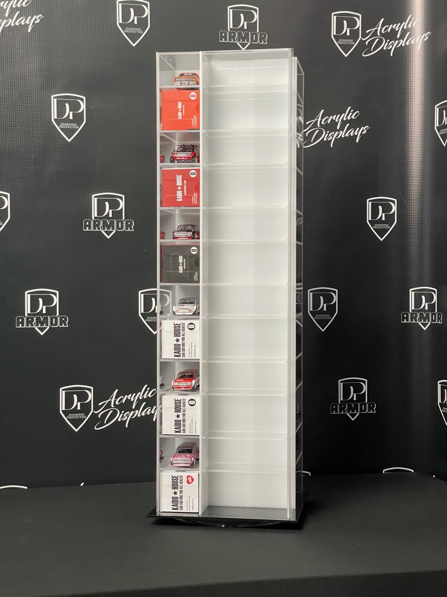 Kaido House/Mini GT Spinning Acrylic Display - Premium  from Diamond Protector - Shop now at Diamond Protector
