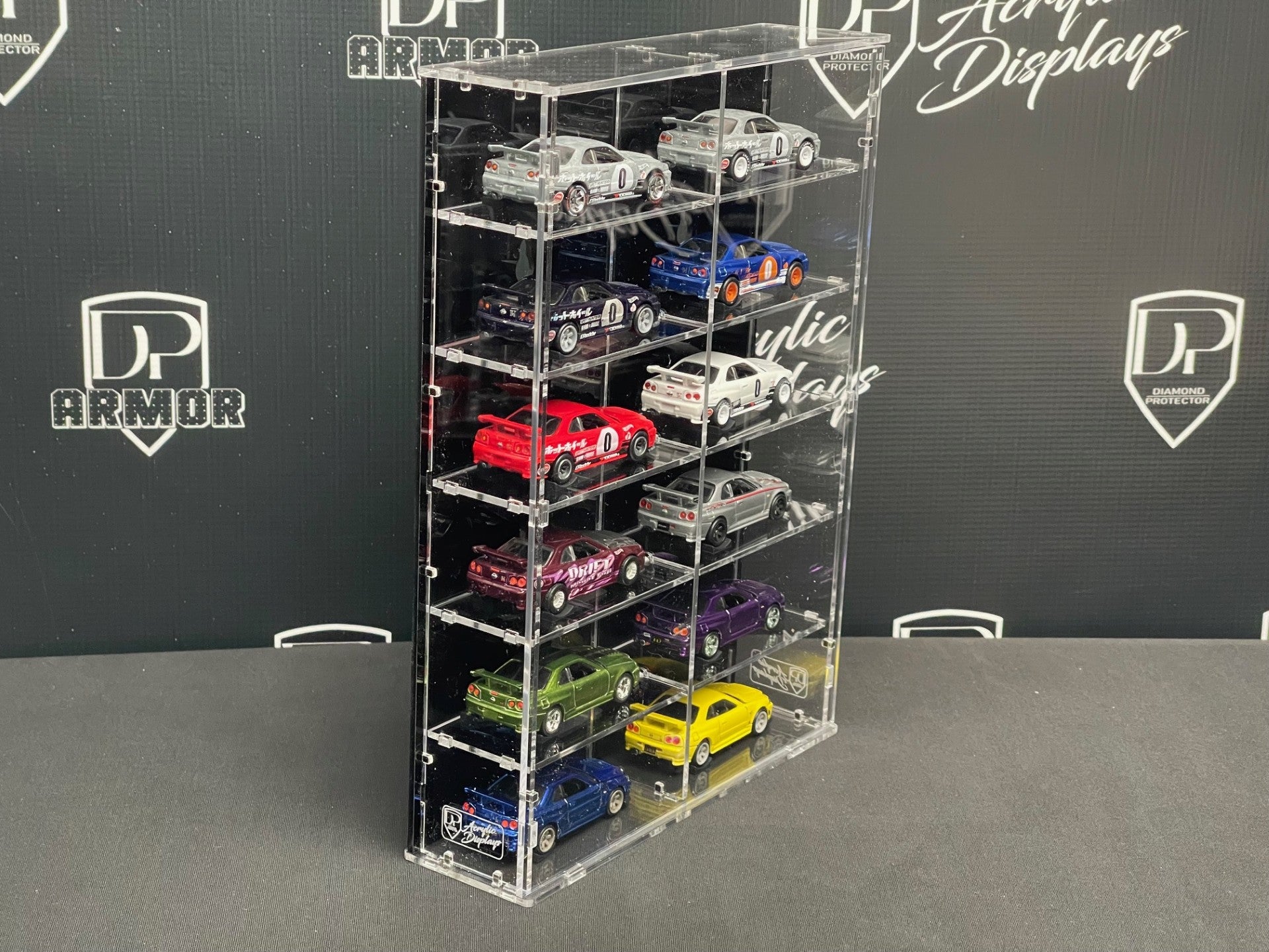 12-Car Acrylic Display (L-2*6) - Premium  from Diamond Protector - Shop now at Diamond Protector