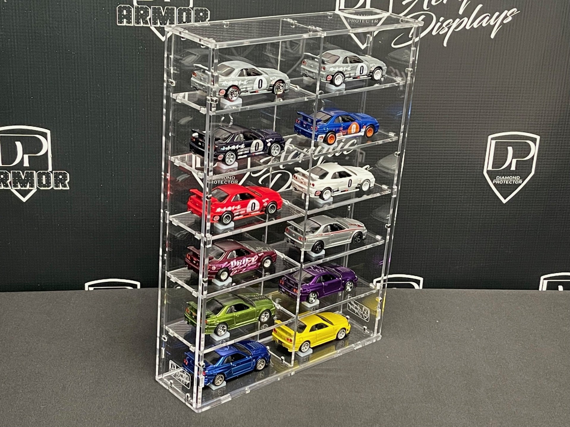 12-Car Acrylic Display (L-2*6) - Premium  from Diamond Protector - Shop now at Diamond Protector
