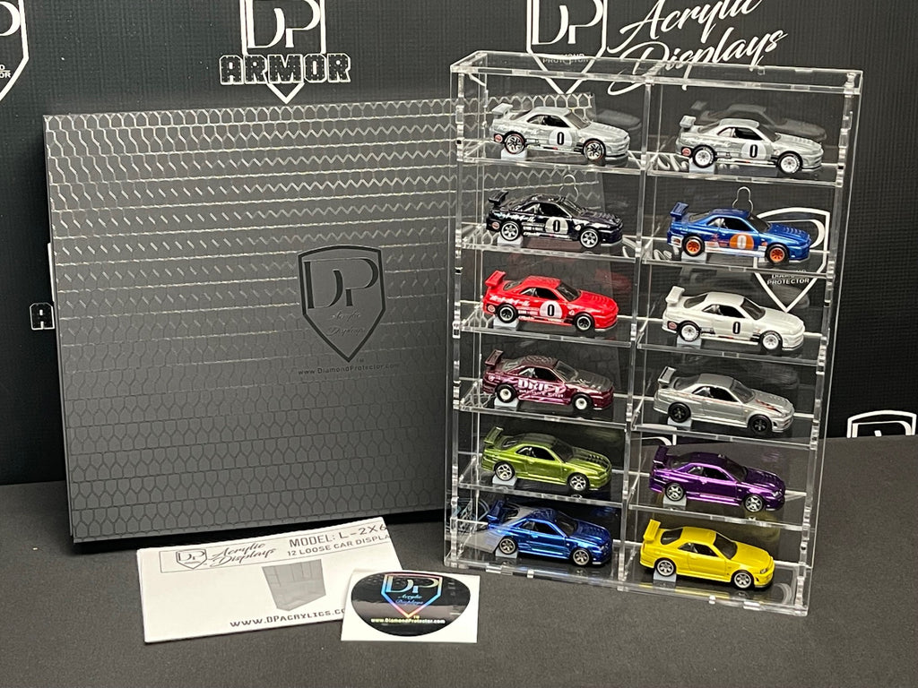 12-Car Acrylic Display (L-2*6) - Premium  from Diamond Protector - Shop now at Diamond Protector
