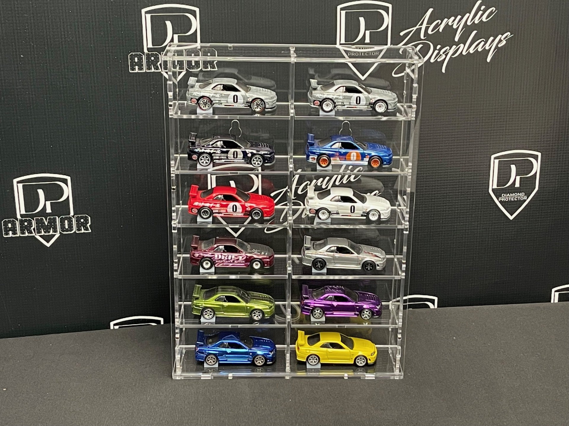 12-Car Acrylic Display (L-2*6) - Premium  from Diamond Protector - Shop now at Diamond Protector