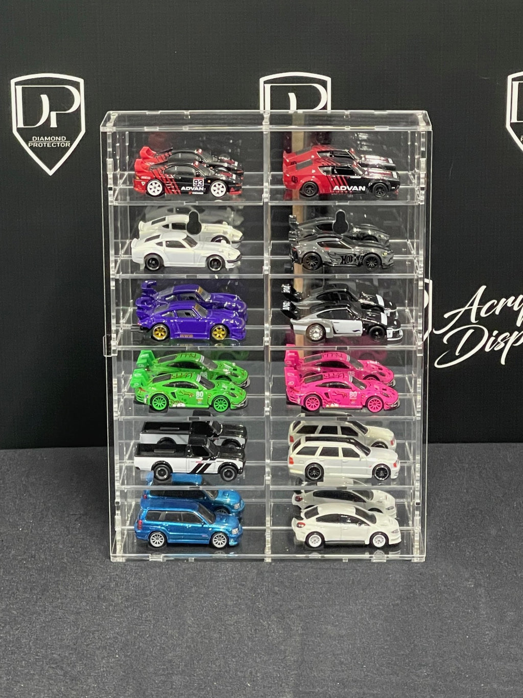 12-Car Acrylic Display (L-2*6) - Premium  from Diamond Protector - Shop now at Diamond Protector