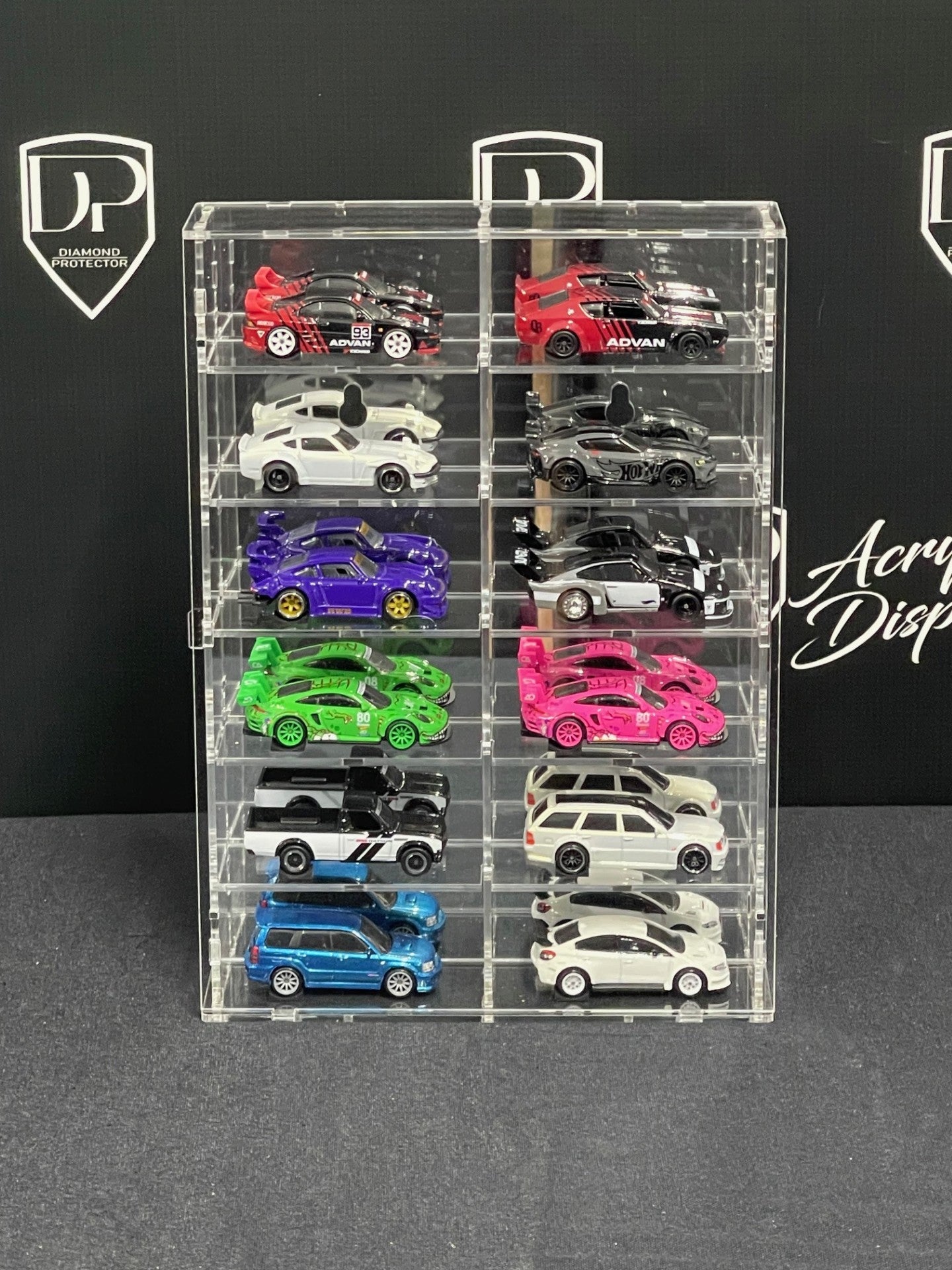 12-Car Acrylic Display (L-2*6) - Premium  from Diamond Protector - Shop now at Diamond Protector