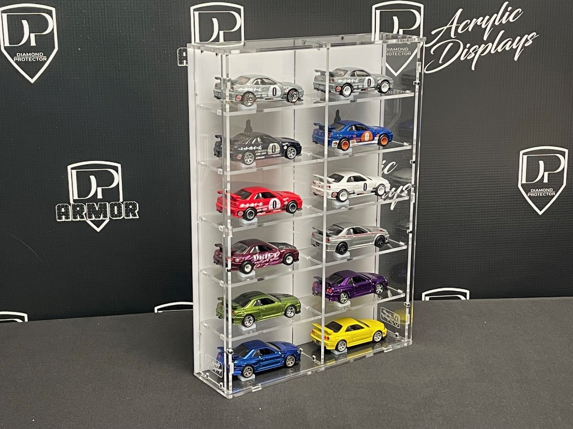 12-Car Acrylic Display (L-2*6) - Premium  from Diamond Protector - Shop now at Diamond Protector