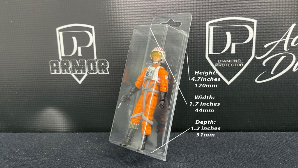 4" Figure Clamshell - 20 Pack - Premium  from Diamond Protector - Shop now at Diamond Protector