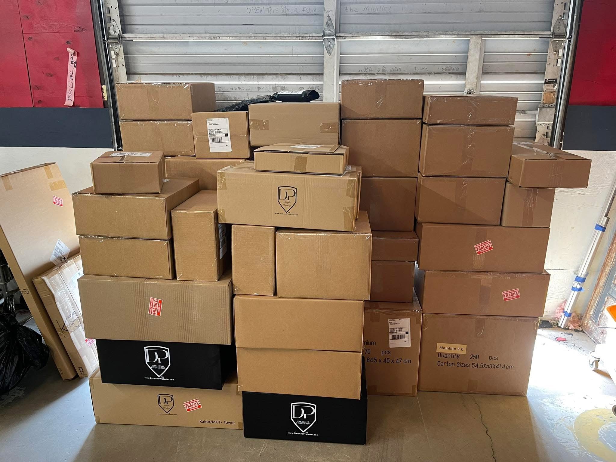 Diamond Protector orders packed and ready for shipment