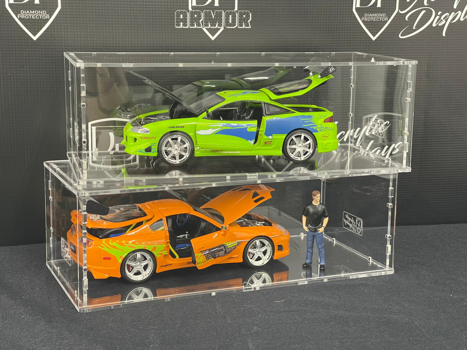 Small Diorama Acrylic Display (SD-1) - Premium  from Diamond Protector - Shop now at Diamond Protector