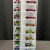 40-Car Spinning Acrylic Display Retailer Case of 4 - White Back - Premium  from Diamond Protector - Shop now at Diamond Protector