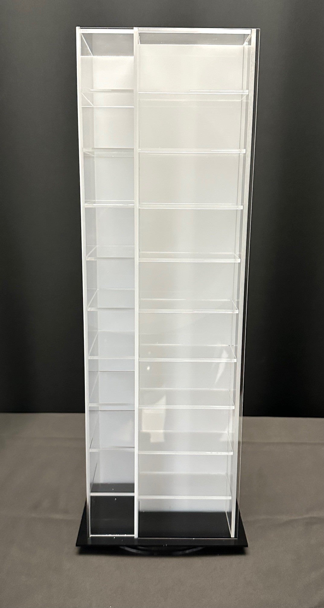 40-Car Spinning Acrylic Display Retailer Case of 4 - White Back - Premium  from Diamond Protector - Shop now at Diamond Protector