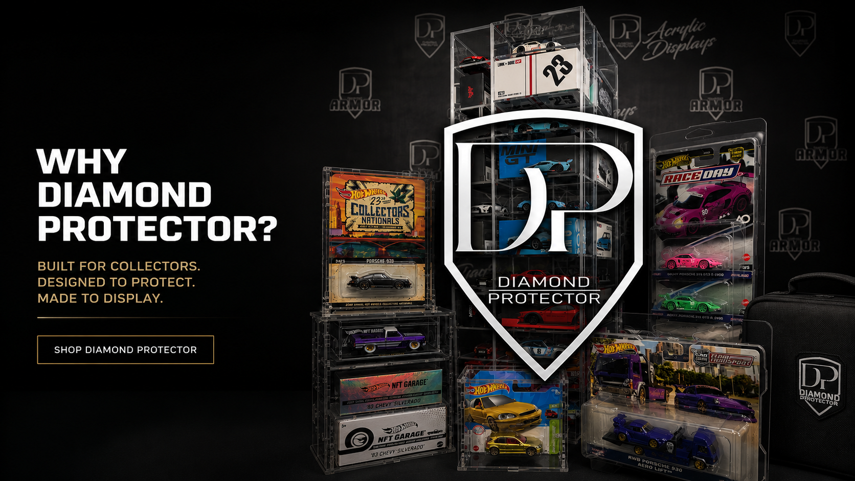 Why Diamond Protector - protect, display and store your diecast collection
