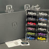 12-Car Acrylic Display (L-2*6B) - Black Back - Premium  from Diamond Protector - Shop now at Diamond Protector