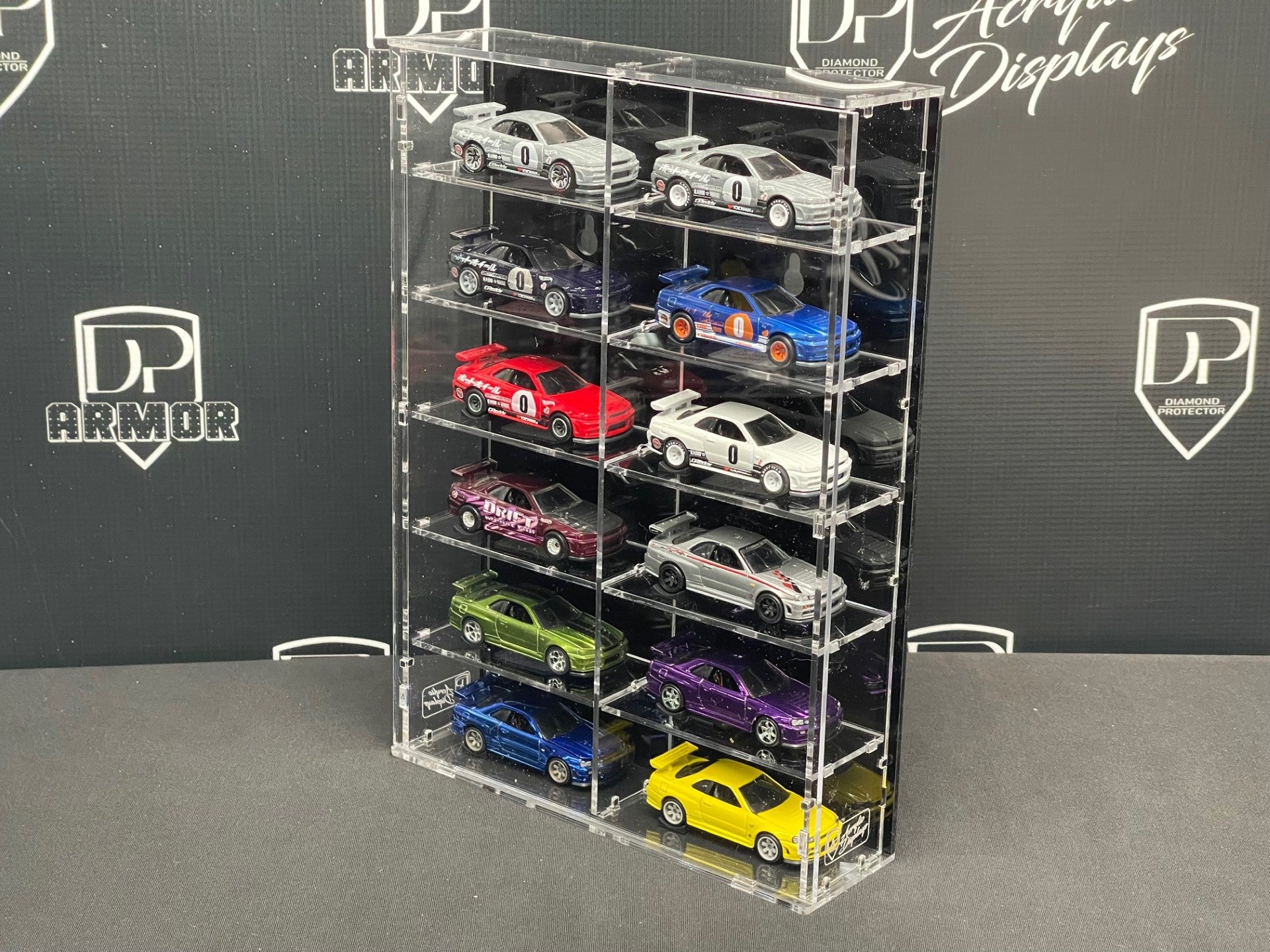 12-Car Acrylic Display (L-2*6) - Premium  from Diamond Protector - Shop now at Diamond Protector